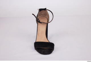 Jade Clothes  340 black ankle-strap heels casual shoes 0003.jpg